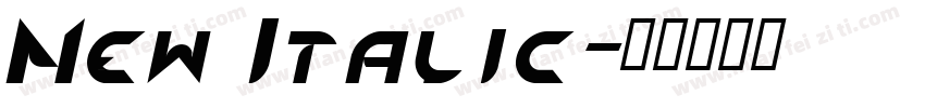New Italic字体转换